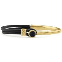 Qoss Zwarte Armband Coco Zwart | Goud - Maat S