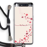 Kusjes: Samsung Galaxy A80 Transparant Hoesje met koord