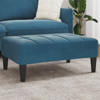 Voetenbank 77x55x31 cm fluweel blauw