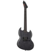 ESP LTD RM-600 Reba Meyers Signature Black Marble Satin elektrische gitaar met koffer - thumbnail