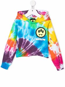 Barrow kids hoodie à imprimé tie dye - Bleu