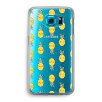 Ananas: Samsung Galaxy S6 Transparant Hoesje