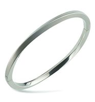 Boccia 03011-01 Armband Bangle Titanium zilverkleurig 4 mm