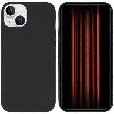 AccezzColor Backcover iPhone 15 Plus Telefoonhoesje Zwart