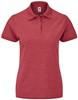 Fruit Of The Loom F517 Ladies´ 65/35 Polo - Heather Red - XS