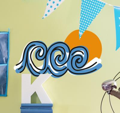 Drie Golven Muursticker