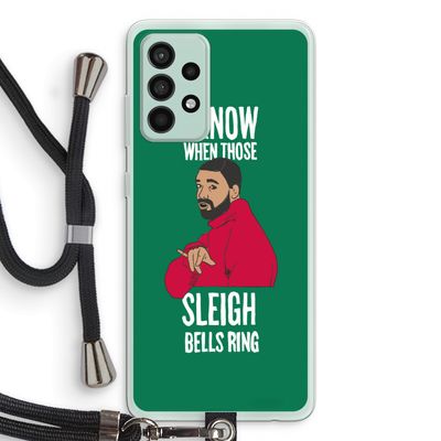 Sleigh Bells Ring: Samsung Galaxy A52s 5G Transparant Hoesje met koord
