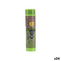 Vuilniszakken Ibergarden Groen Polyethyleen 30 L 24 Stuks