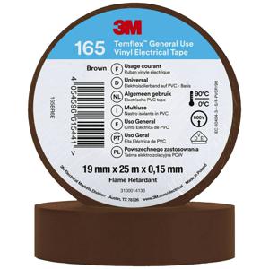 3M Temflex™ 165 165BR6E Isolatietape Temflex 165 Bruin (l x b) 25 m x 19 mm 1 stuk(s)