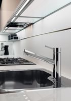 Hotbath Fellow lage keukenkraan met draaibare uitloop chroom FKM8 - thumbnail