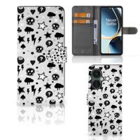 Telefoonhoesje met Naam OnePlus Nord CE 3 Lite Silver Punk | Portemonnee hoesje