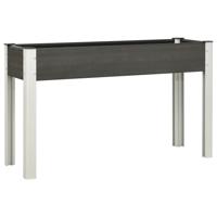 VidaXL Plantenbak verhoogd 120x40x75 cm hkc grijs