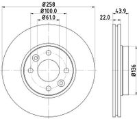 Remschijf 8DD355118491