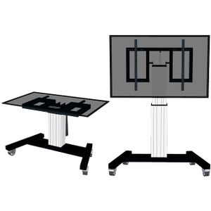 PLASMA-M2500TSILVER elektrisch verrijdbare trolley Bevestiging