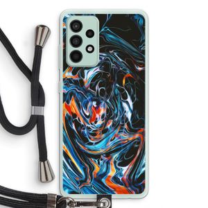 Black Unicorn: Samsung Galaxy A52s 5G Transparant Hoesje met koord