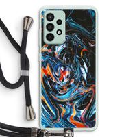 Black Unicorn: Samsung Galaxy A52s 5G Transparant Hoesje met koord