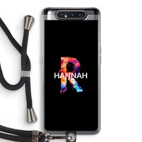 Abstract Spectrum: Samsung Galaxy A80 Transparant Hoesje met koord