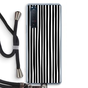 Stripes: Sony Xperia 5 II Transparant Hoesje met koord