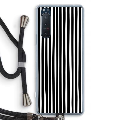 Stripes: Sony Xperia 5 II Transparant Hoesje met koord
