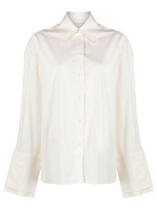 Róhe chemise en coton à poignets superposés - Blanc