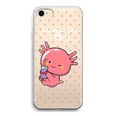 Love You A Lotl: iPhone 7 Transparant Hoesje