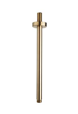 Wiesbaden luxe douche-arm rond plafondbev. 30cm geborsteld messing