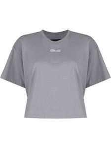 RLX Ralph Lauren t-shirt crop à logo imprimé - Gris