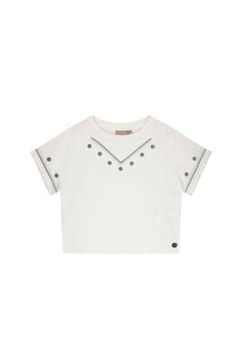 Like Flo zomer sweater meisjes teens - off wit - cropped - Dazy