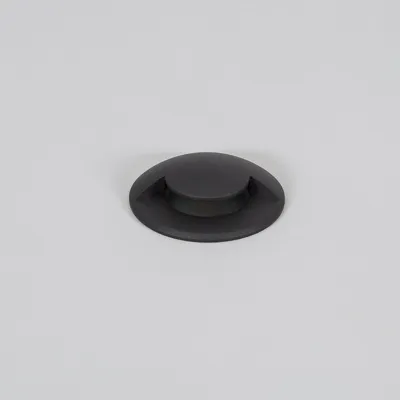 Grondspot Halve Maan zwart 3W led warm wit 52mm 24V