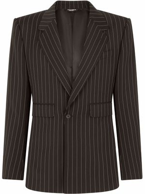 Dolce & Gabbana costume Sicilia à fines rayures - Noir
