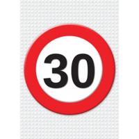 Verjaardag deurposter - 30 jaar - stopbord - 59 x 84 cm - leeftijd feestartikelen Verjaardag deurposter - 30 jaar - stopbord - 59 x 84 cm - leeftijd feestartikelen