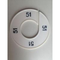 Maatring 9cm wit/zwart 51