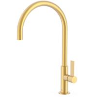 Keukenkraan Tres Top | Opbouw | 360° Draaibaar | Mengkraan | 1-hendel | Rond | 24k Goud mat