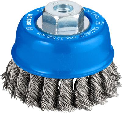 Bosch Accessoires Komstaalborstel 75 mm, 0,5 mm, 12500 U/ min, 10 1st - 2608622063
