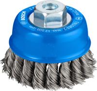 Bosch Accessoires Komstaalborstel 75 mm, 0,5 mm, 12500 U/ min, 10 1st - 2608622063