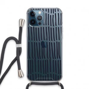Moroccan stripes: iPhone 13 Pro Max Transparant Hoesje met koord