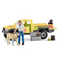 schleich FARM WORLD dierenartsbezoek op de boerderij 42503 - thumbnail