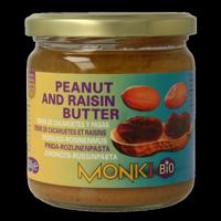 Pinda rozijnenpasta bio 330 Gram