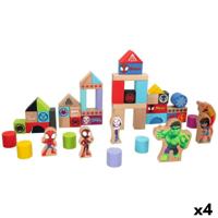 Playset Spidey Amazing Friends 50 Onderdelen 4 Stuks 8 x 9,5 x 1,5 cm