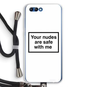 Safe with me: Honor 10 Transparant Hoesje met koord