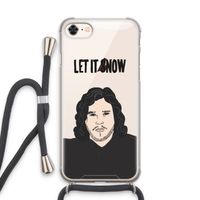 Let It Snow: iPhone 8 Transparant Hoesje met koord