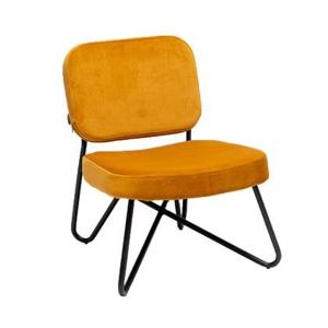 Bronx71 Velvet fauteuil Julia okergeel