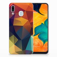 Samsung Galaxy A30 TPU Hoesje Polygon Color