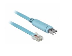 Delock 63289 Adapter USB 2.0 Type-A male > 1 x Serieel RS-232 RJ45 male 3,0 m blauw