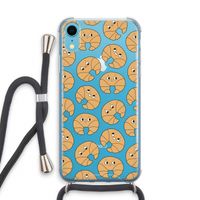 Croissant: iPhone XR Transparant Hoesje met koord