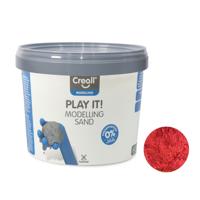 Creall play it speelzand rood, 750gr.