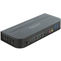DeLOCK displayport 1.4 kvm switch 8k 30hz met usb 3.0 en audio kvm-switch