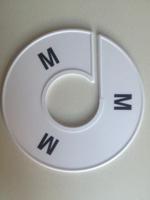 Maatring 11 cm wit/zwart M