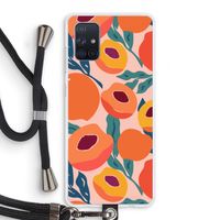 Perzik: Samsung Galaxy A71 Transparant Hoesje met koord Perzik: Samsung Galaxy A71 Transparant Hoesje met koord