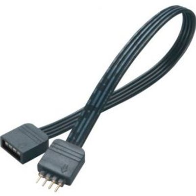 Akasa VegasM LED-stripverlichting verlengkabel, 50 cm kabel met 4 pin RGB male naar female connectot